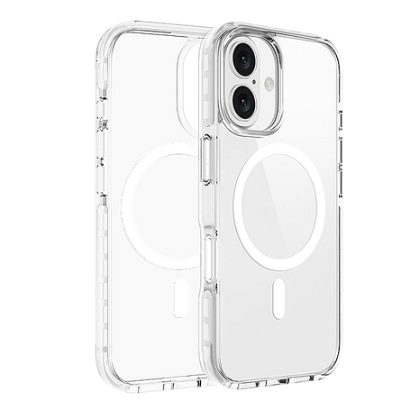 iPhone 16 Plus VOYAGE超軍規防摔磁吸保護殼-透明