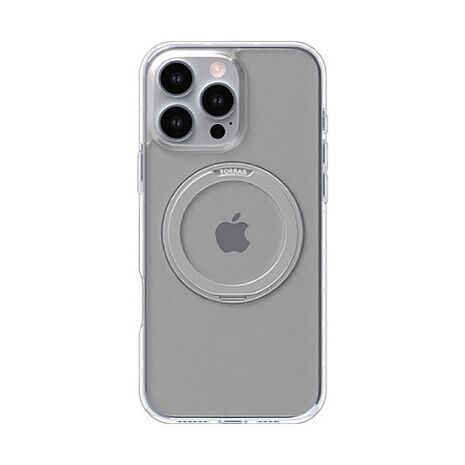 iPhone 16 Pro TORRAS 360度旋轉支架防摔磁吸手機殼-透明