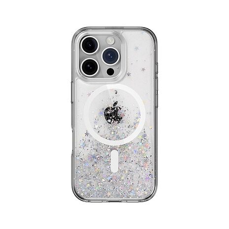 iPhone 16 Pro SwitchEasy星砂磁吸防摔殼-透明