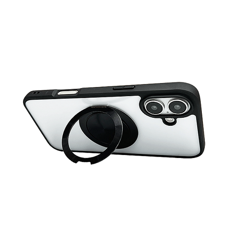 iPhone 16 Plus CASE SHOP 360度磁吸站立保護殼-透黑