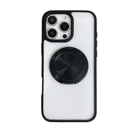 iPhone 16 Pro CASE SHOP 360度磁吸站立保護殼-透黑