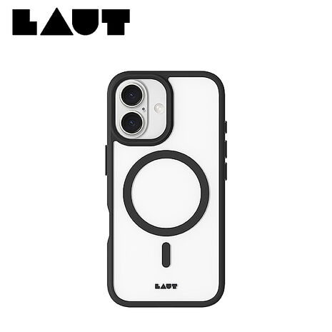 iPhone 16 LAUT磁吸簡約耐衝擊保護殼-霧黑