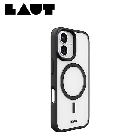 iPhone 16 LAUT磁吸簡約耐衝擊保護殼-霧黑