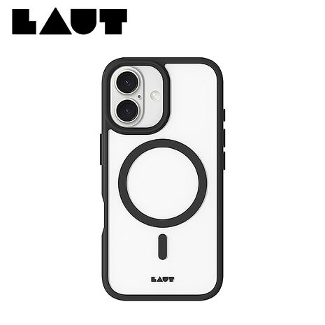 iPhone 16 Plus LAUT磁吸簡約耐衝擊保護殼-霧黑