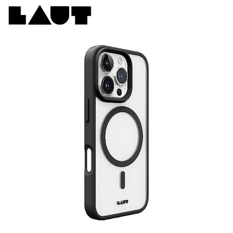 iPhone 16 Pro LAUT磁吸簡約耐衝擊保護殼-霧黑