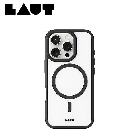 iPhone 16 Pro LAUT磁吸簡約耐衝擊保護殼-霧黑