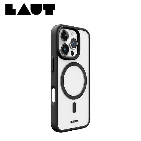 iPhone 16 Pro Max LAUT磁吸簡約耐衝擊保護殼-霧黑