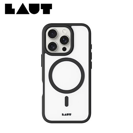 iPhone 16 Pro Max LAUT磁吸簡約耐衝擊保護殼-霧黑
