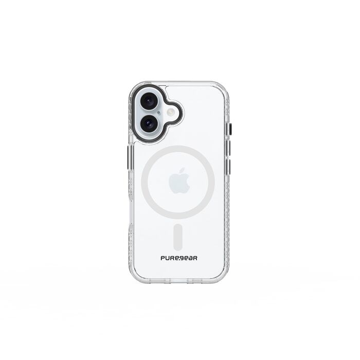 iPhone 16 Plus PureGear冰鑽防摔磁吸保護殼-黑色框