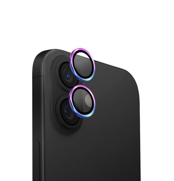 iPhone 16/16 Plus UNIQ 鋁合金鏡頭保護貼（2鏡）-燒鈦