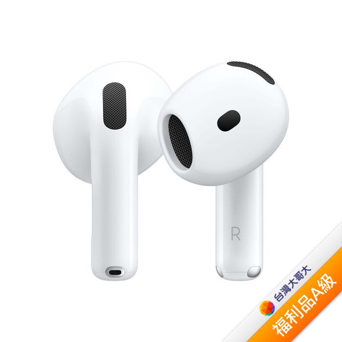 Apple原廠AirPods 4 藍牙耳機(MXP63TA/A)-白【拆封福利品A級】