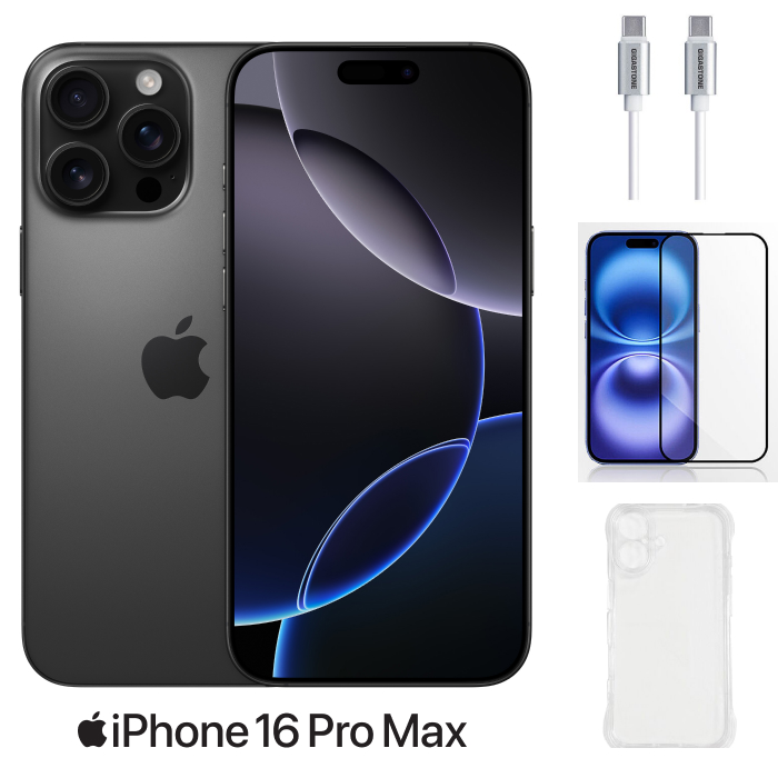 APPLE iPhone 16 Pro Max 512G (黑色鈦金屬)(5G)【超值配件組】