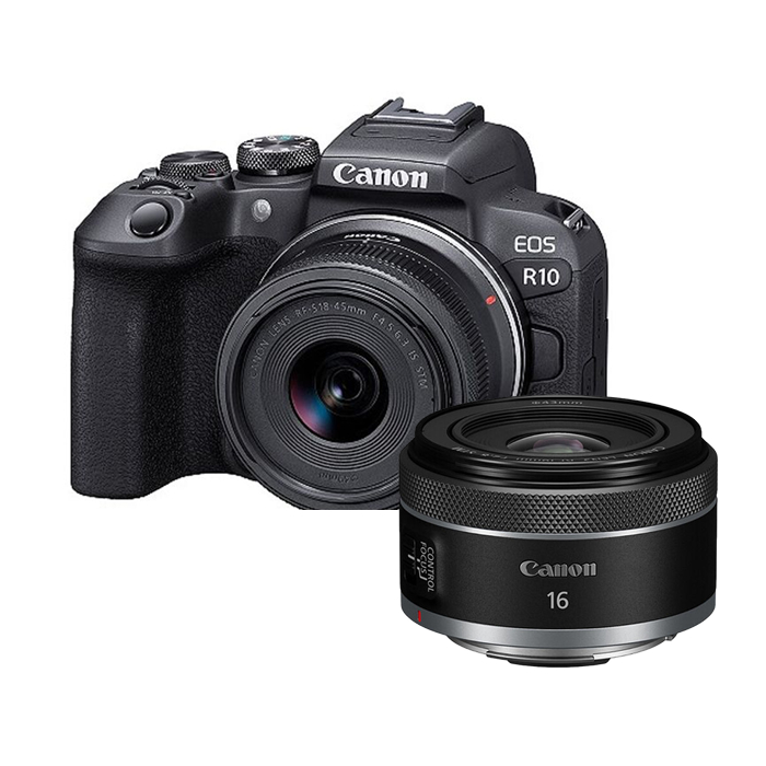 Canon EOS R10 + RF-S18-45mm+RF16mm F2.8(公司貨)-送64G卡