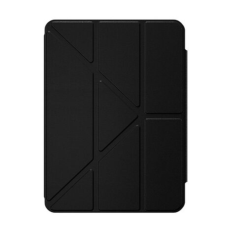 Apple iPad Air M3(11吋) MAGEASY 全方位支架透明背蓋保護套-黑