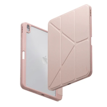 Apple iPad(A16) UNIQ 含筆槽支架保護套-粉