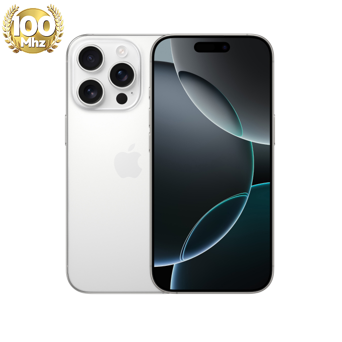 APPLE iPhone 16 Pro 256G (白色鈦金屬)【保護殼貼組+智慧插座】