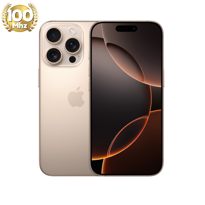 APPLE iPhone 16 Pro 256G (沙漠鈦金)【保護殼貼組+智慧插座】