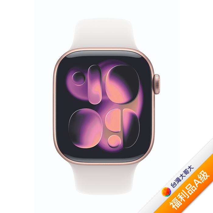 Apple Watch S11 GPS 46mm 玫瑰金鋁金屬錶殼配淡胭粉色錶帶-S/M(MEV64TA/A)【拆封福利品A級】