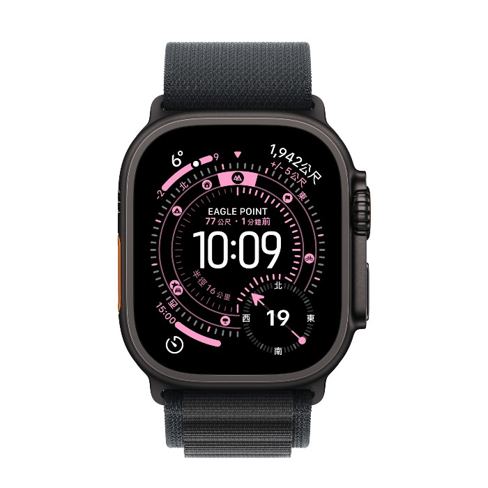 Apple Watch Ultra 3(GPS+Cellular)鈦金屬黑色錶殼配黑色高山錶環49mm(MF0Q4TA/A)S