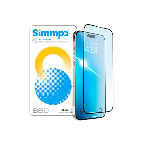 iPhone 17/17 Pro Simmpo 高透抗藍光護眼玻璃保護貼