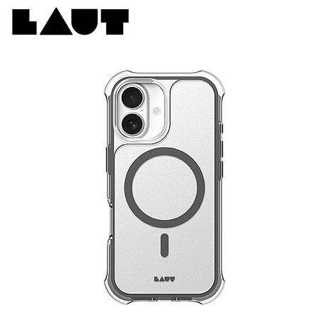 iPhone 17 LAUT 磁吸360氣墊軍規耐衝擊保護殼-深灰