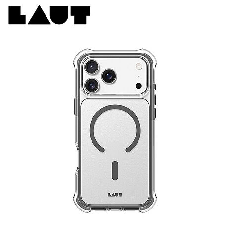 iPhone 17 Pro LAUT 磁吸360氣墊軍規耐衝擊保護殼-深灰