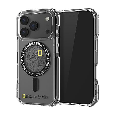 iPhone 17 Pro NatGeo Rugged 磁吸防摔保護殼-地形黑