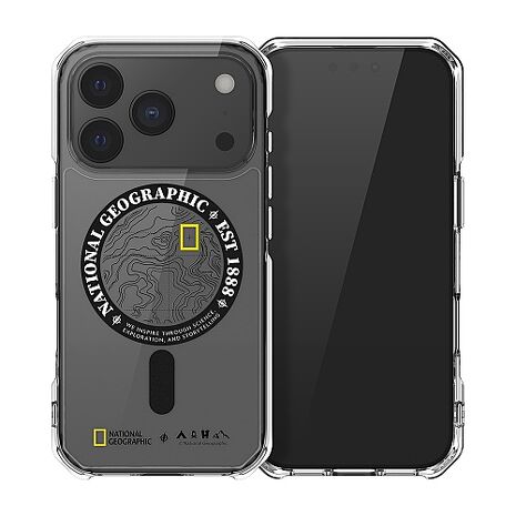 iPhone 17 Pro NatGeo Rugged 磁吸防摔保護殼-地形黑