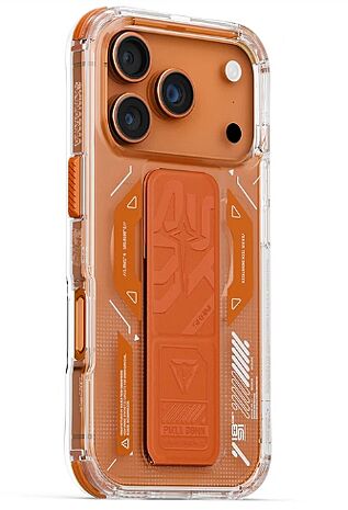 iPhone 17 Pro Max SKINARMA Helio支架磁吸殼-橘