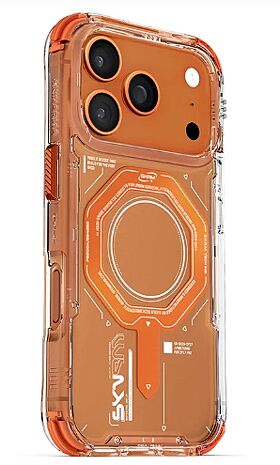 iPhone 17 Pro SKINARMA Magma 磁吸防摔殼-橘