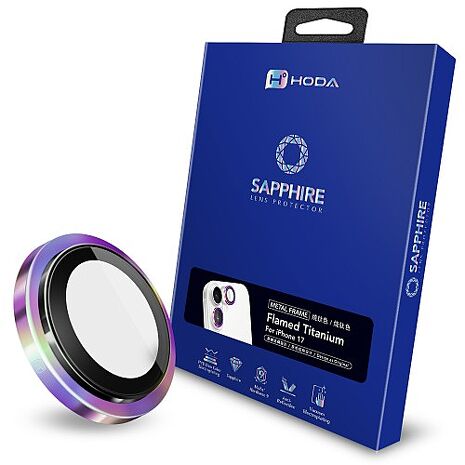 iPhone 17 hoda 藍寶石鏡頭保護貼 (2鏡)-燒鈦