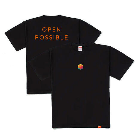 Open Possible標準款logoT(男-黑-S)