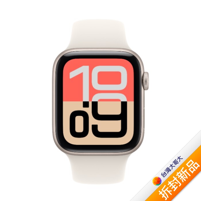 Apple Watch SE 3 GPS版 44mm 星光色錶殼配星光色錶帶-S/M(MEHG4TA/A)【拆封新品】