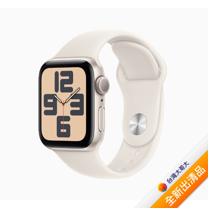Apple Watch SE 2 GPS版 40mm(S/M)星光色錶殼配星光色運動錶帶(MXEF3TA/A)【全新出清品】
