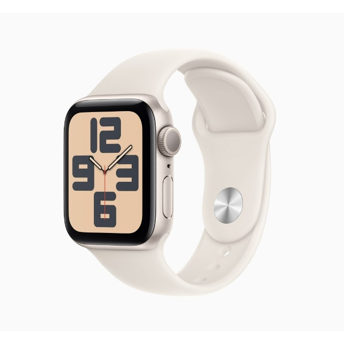 Apple Watch SE 2 GPS版 40mm(S/M)星光色錶殼配星光色運動錶帶(MXEF3TA/A)【拆封新品】