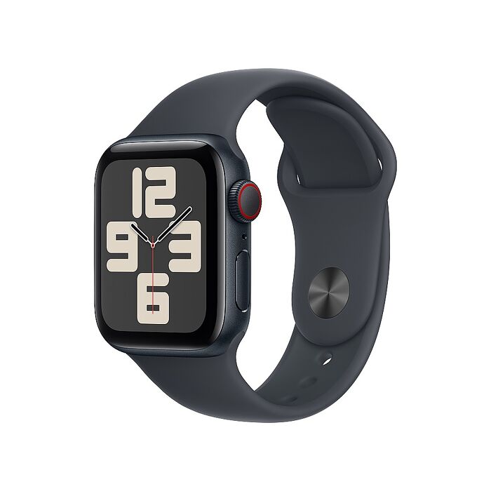 Apple Watch SE 2 LTE版 40mm(S/M)午夜色錶殼配午夜色運動錶帶(MXGC3TA/A)【拆封福利品A級】