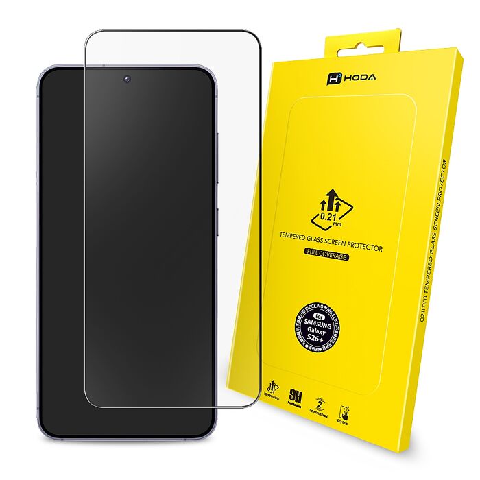 Samsung S26+ hoda滿版邊緣強化玻璃保護貼