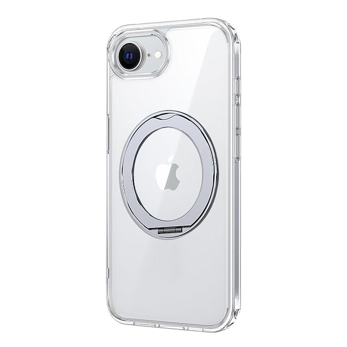iPhone 17e/16e apbs 防摔旋轉立架磁吸殼-透明