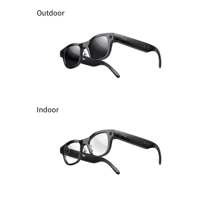 【OP科技生活】HTC VIVE Eagle AI眼鏡套裝 M-黑(全效變色)