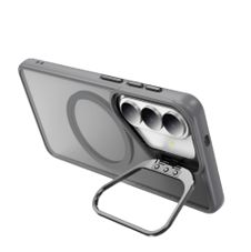 Samsung S26+ 鏡頭支架磁吸手機保護殼-霧灰