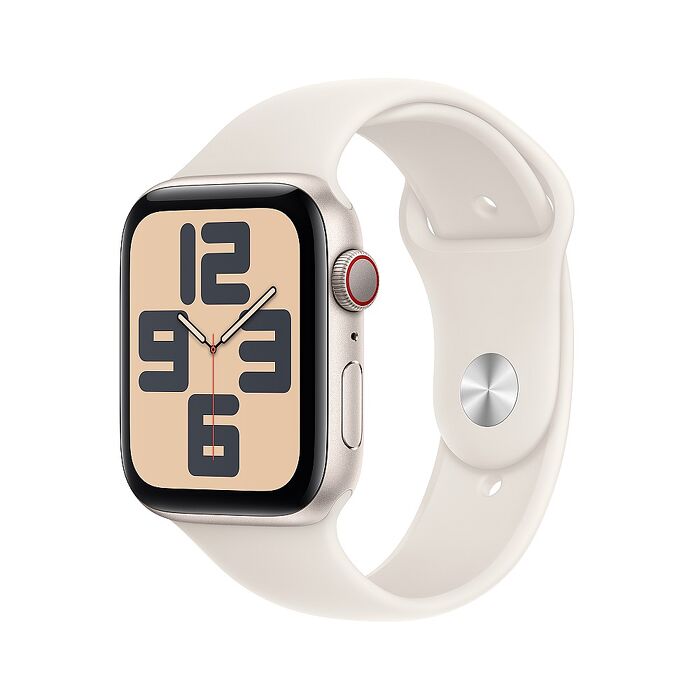 Apple Watch SE 2 LTE版 44mm(M/L)星光色錶殼配星光色運動錶帶(MXGU3TA/A)【全新出清品】