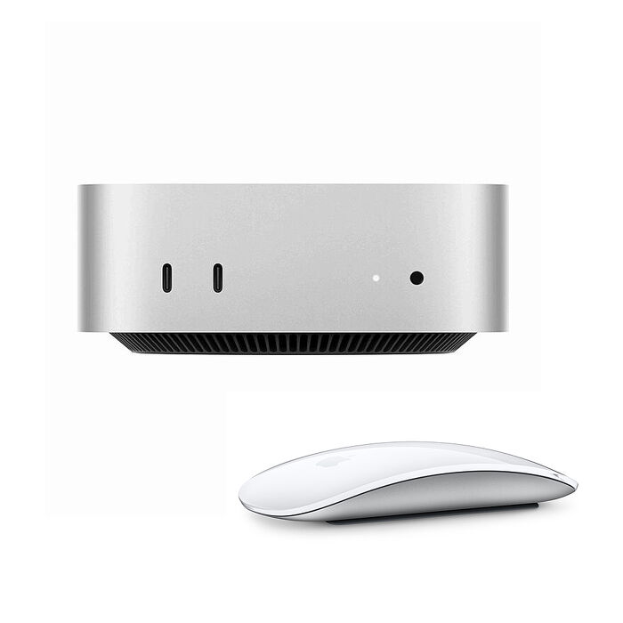 (Apple) Mac mini(M4) 16G/512G (銀)【Apple原廠巧控滑鼠(USB-C)】