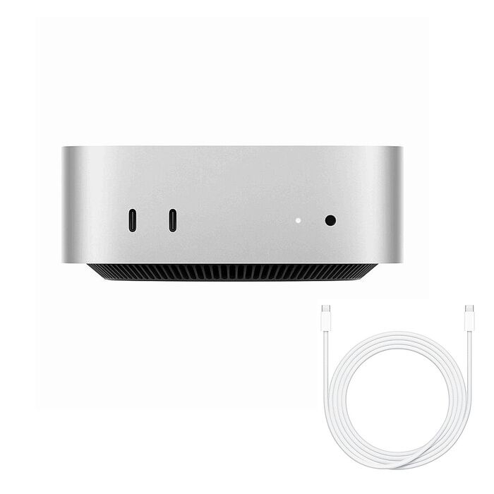 (Apple) Mac mini(M4) 16G/512G (銀)【搭Apple原廠240W USB-C 充電連接線2M】