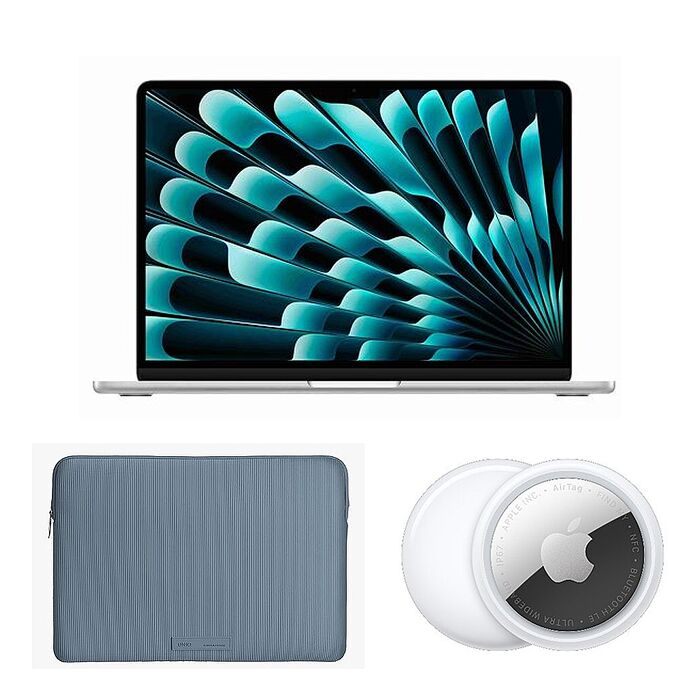 (Apple) MacBook Air 13吋(M5) 16G/1TB  (銀色)【贈Apple原廠 AirTag2 & UNIQ 抗污防潑水筆電收納包】