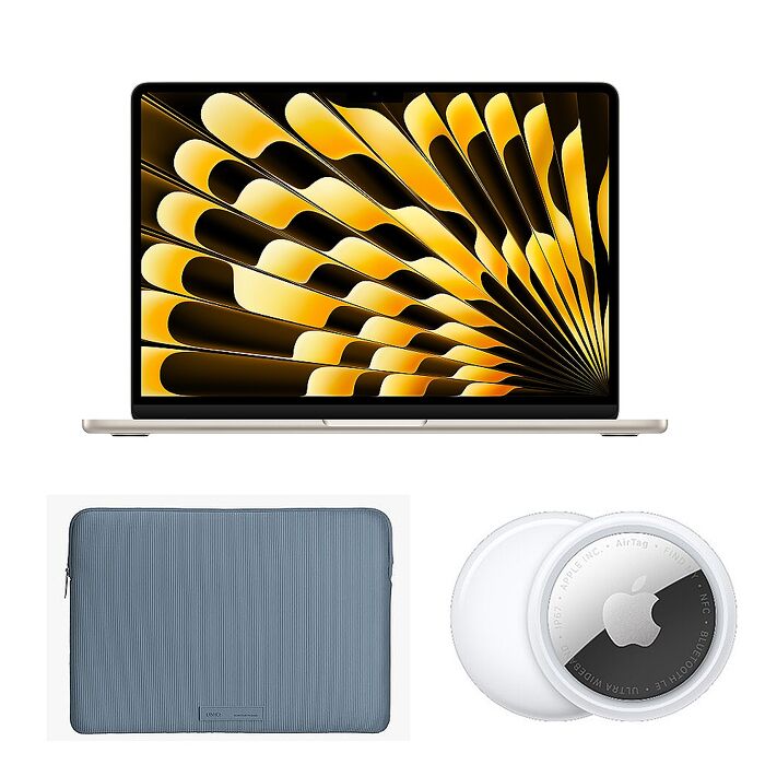 (Apple) MacBook Air 13吋(M5) 16G/1TB  (星光色)【贈Apple原廠 AirTag2 & UNIQ 抗污防潑水筆電收納包】