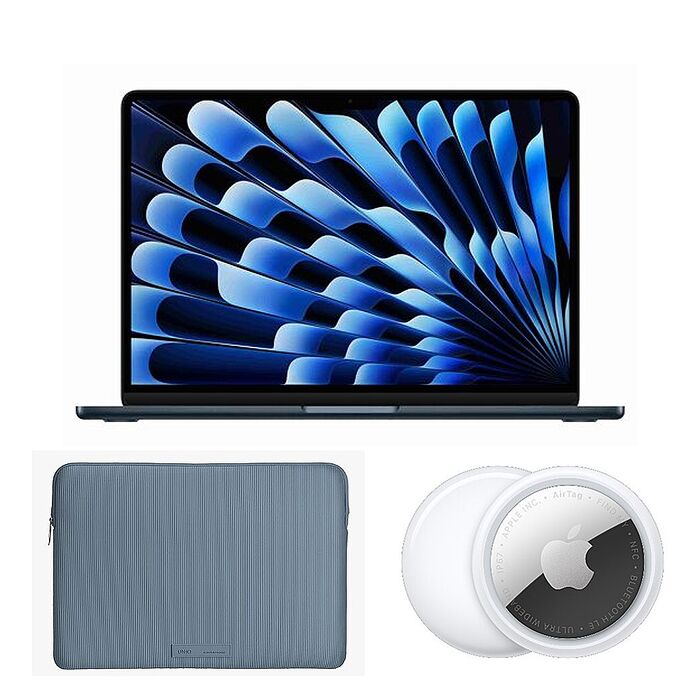 (Apple) MacBook Air 13吋(M5) 16G/1TB  (午夜色)【贈Apple原廠 AirTag2 & UNIQ 抗污防潑水筆電收納包】