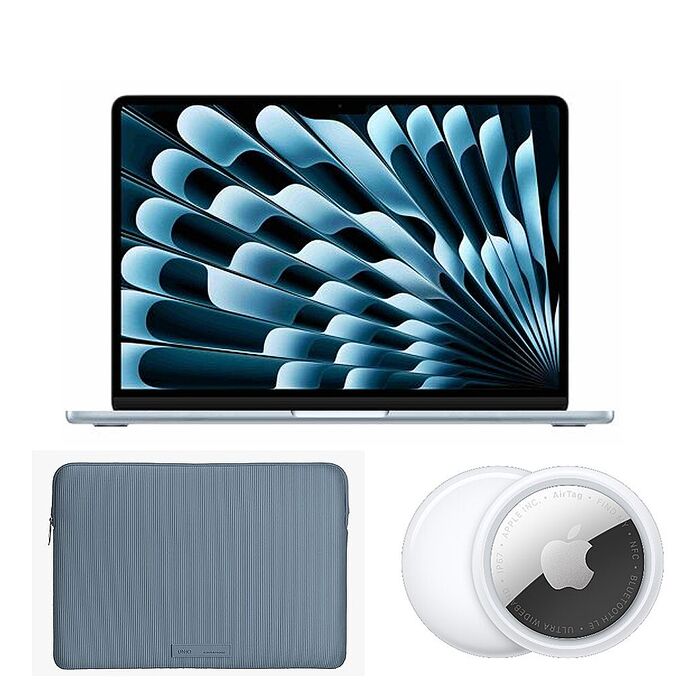 (Apple) MacBook Air 13吋(M5) 16G/1TB  (天藍色)【贈Apple原廠 AirTag2 & UNIQ 抗污防潑水筆電收納包】