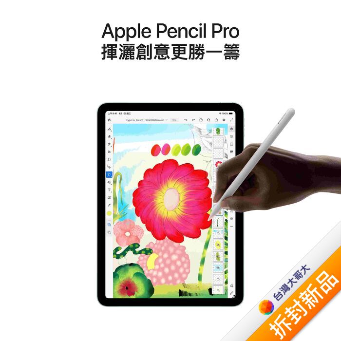 Apple iPad Air M4(13吋) 128GB-星光(WiFi)【拆封新品】
