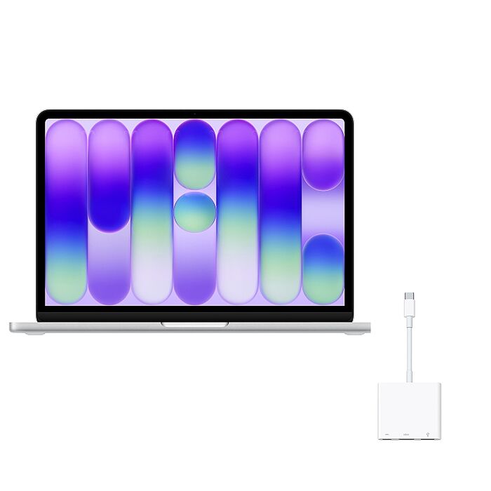 (Apple) MacBook Neo 13吋(A18 Pro) 8G/256G  (銀色)【搭原廠USB-C 數位AV多埠轉接器】