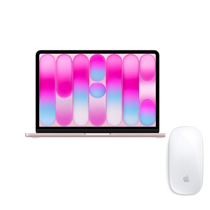 (Apple) MacBook Neo 13吋(A18 Pro) 8G/256G  (胭粉色)【搭Apple原廠巧控滑鼠(USB-C)】